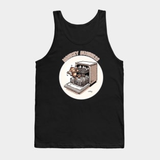 Sweet Animals: This Is The Monkey Business - Cute Monkey - A Funny Silly Retro Vintage Style Tank Top